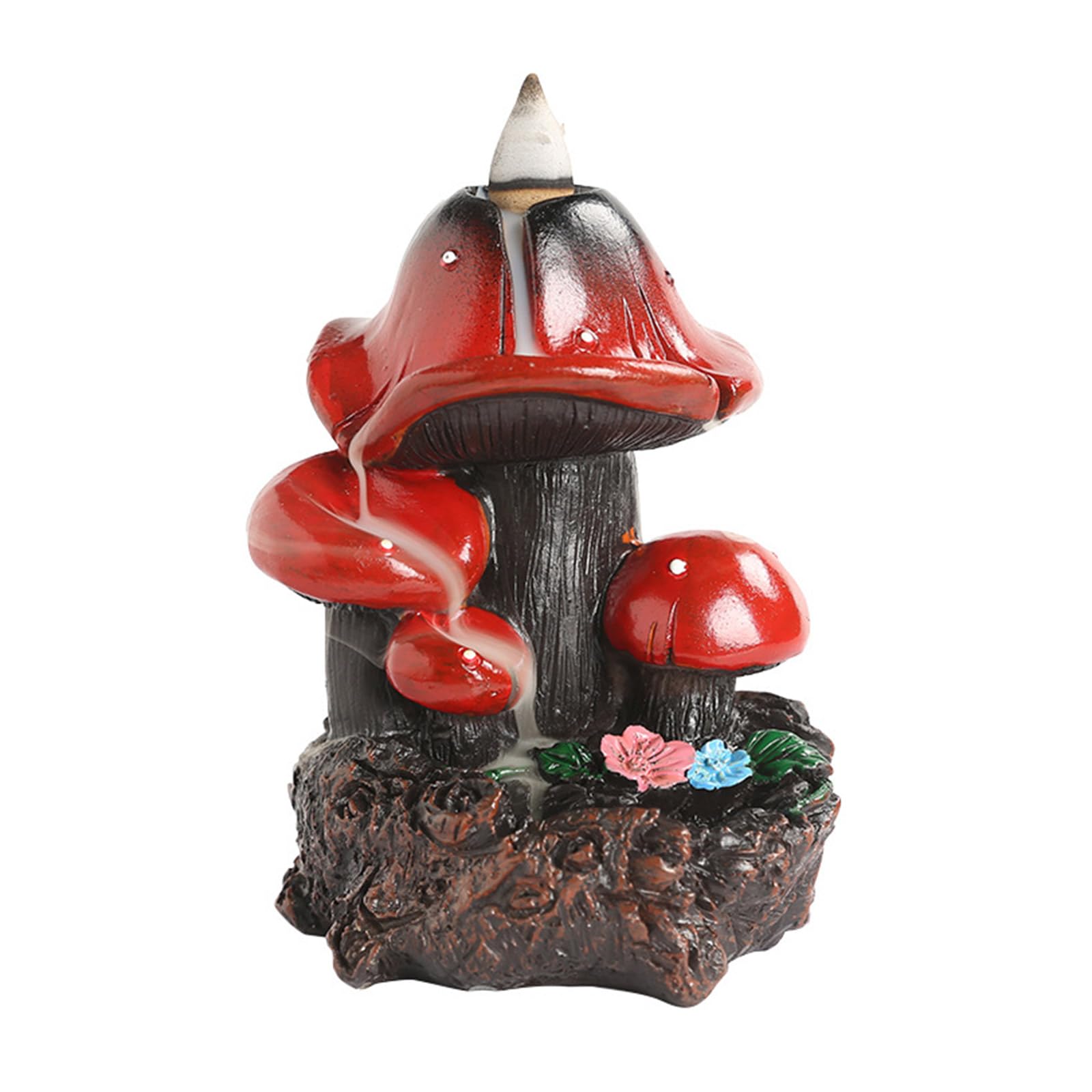 CUNZJIA Mushroom Backflow Censer, Handcraft Resin Aromatherapys Diffuser Censers for Relaxation and Home Decoration