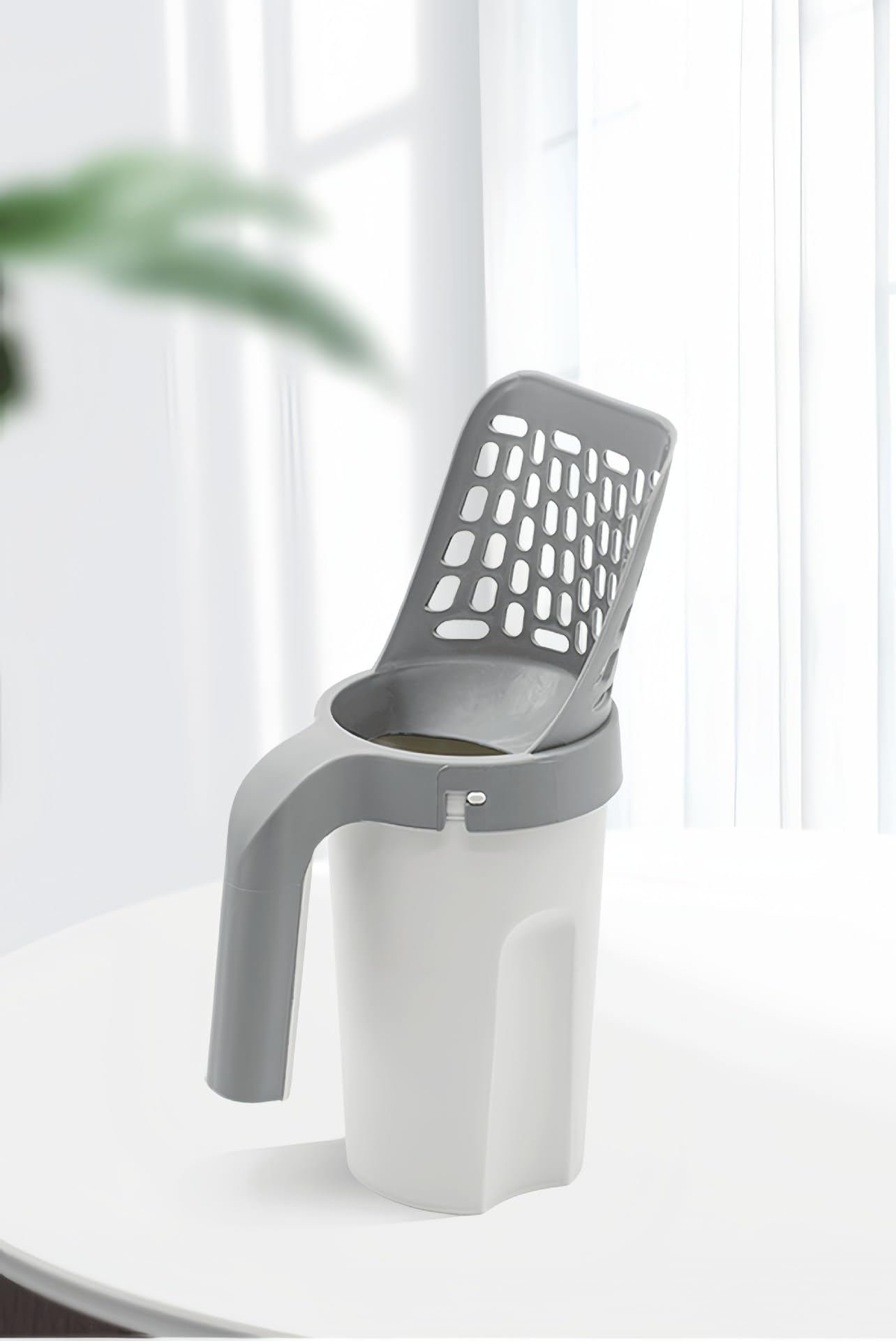 Cat Litter Scoop Integrated Detachable Deep Shovel Holder with Poop Sifting - Cat Litter Sifter Scoop System coming 8 bags