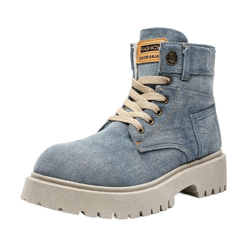 Men's Fashion High Top Sneakers - Casual and Stylish, Lace-up, All-Season Comfort, with Durable PVC Sole, Perfect for Fall Boots