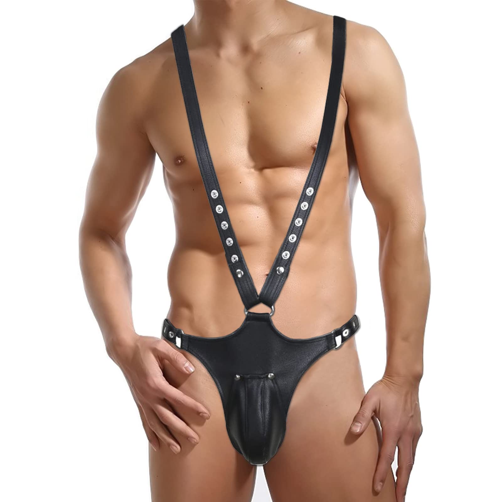 BDSMLOVE Imbracatura in pelle per uomo,Perizoma per uomo, Imbracatura gay, adulti sexy bondagerie, bdsm strap on sesso bondage sex toy