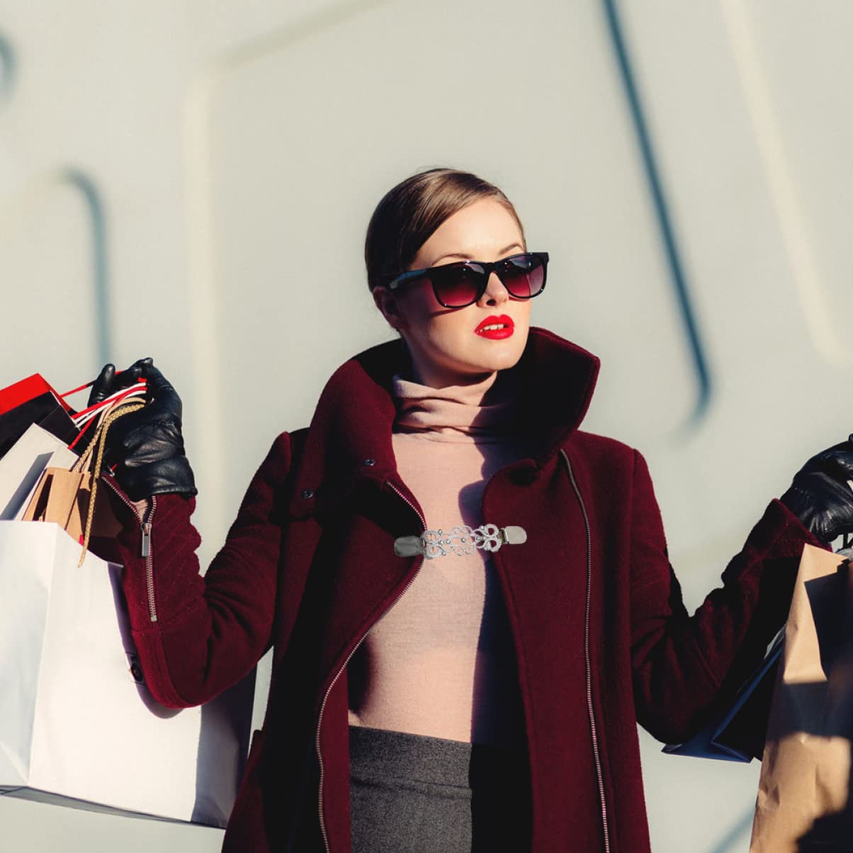Fermaglio Scialle Maglione Fermagli Per Cardigan Alla Moda Clip Di Chiusura Spilla Barrette Fermacapelli Clip Di Abbigliamento Retrò Spilla Per Abbigliamento Lega