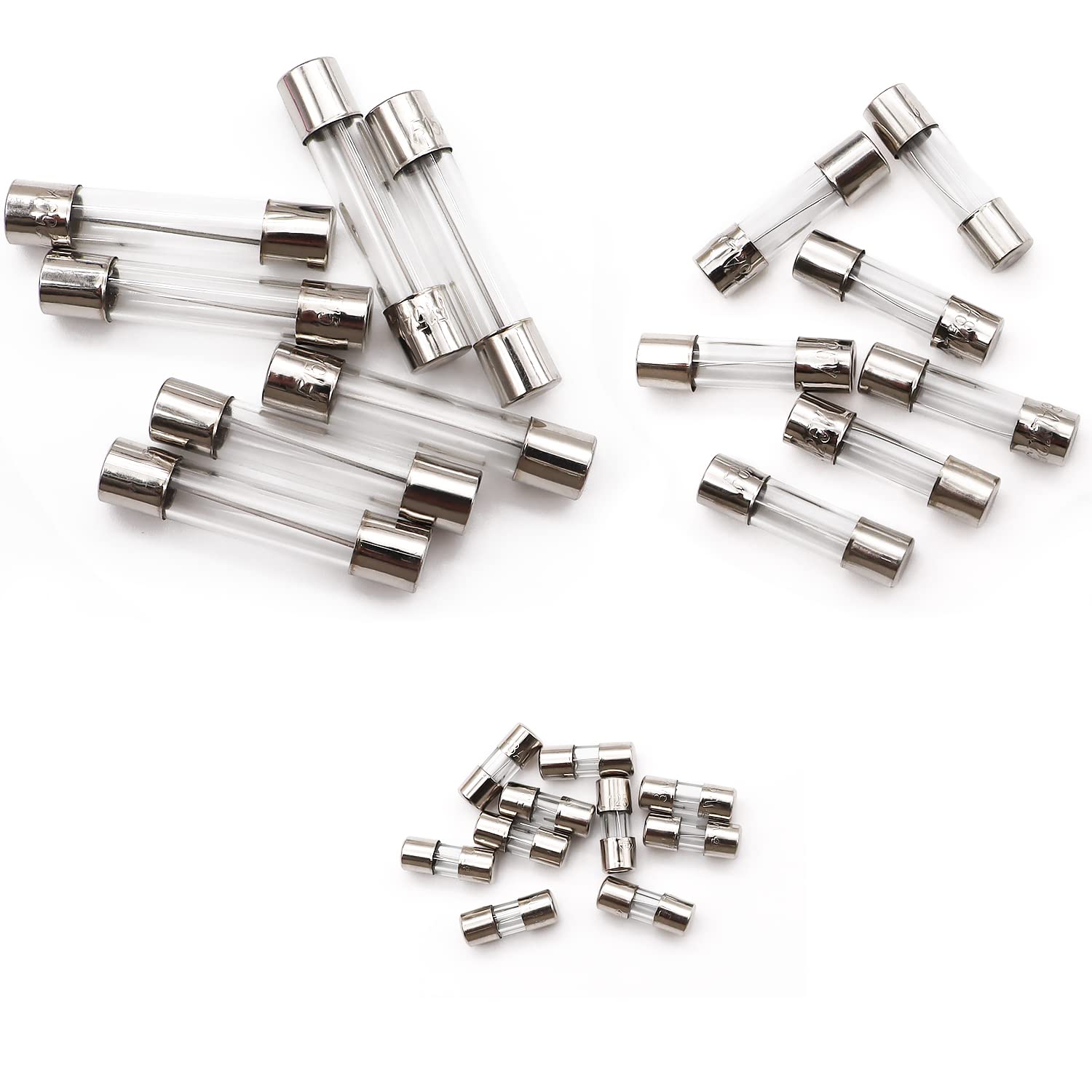 Sunxeke 275-Piece Glass Fuse Assortment Kit - 24 Values Fast-Blow (5x20mm, 6x30mm, 3.6x10mm) - View #10
