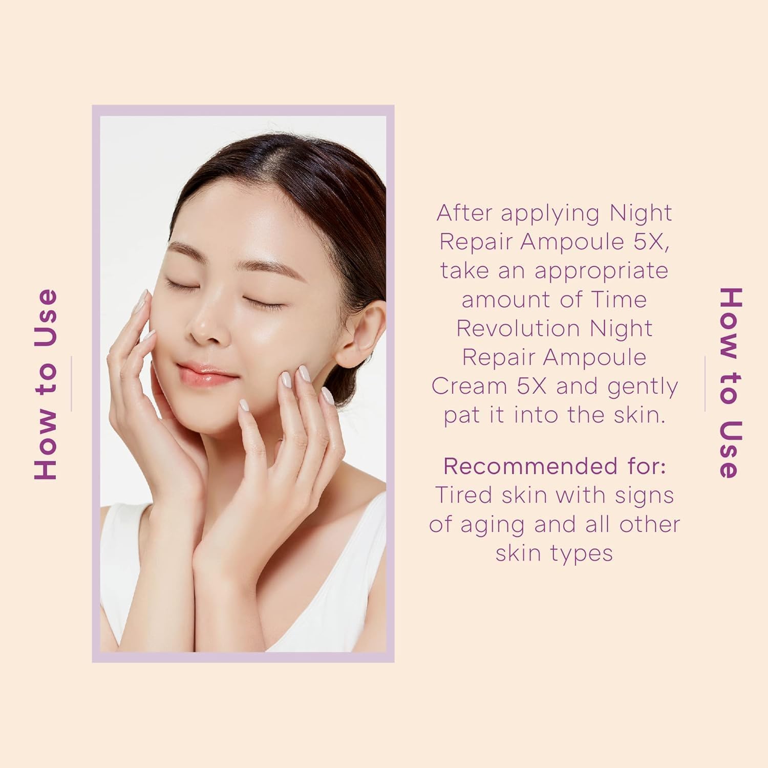 MISSHA - Time Revolution Night Repair Ampoule 5X | Revitalise la Peau Nocturne | Combat les Signes du Vieillissement | Améliore Texture et Élasticité, Naturel, 50 ml