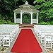 House, Home and More Red Carpet Aisle Runner - 4 Ft x 15 Ft - Real Carpet, Bound Edges, Low Pile Height, Stain Resistant, Event Runway Rug for Wedding, Hollywood Movie Award Ceremony Party Decoration