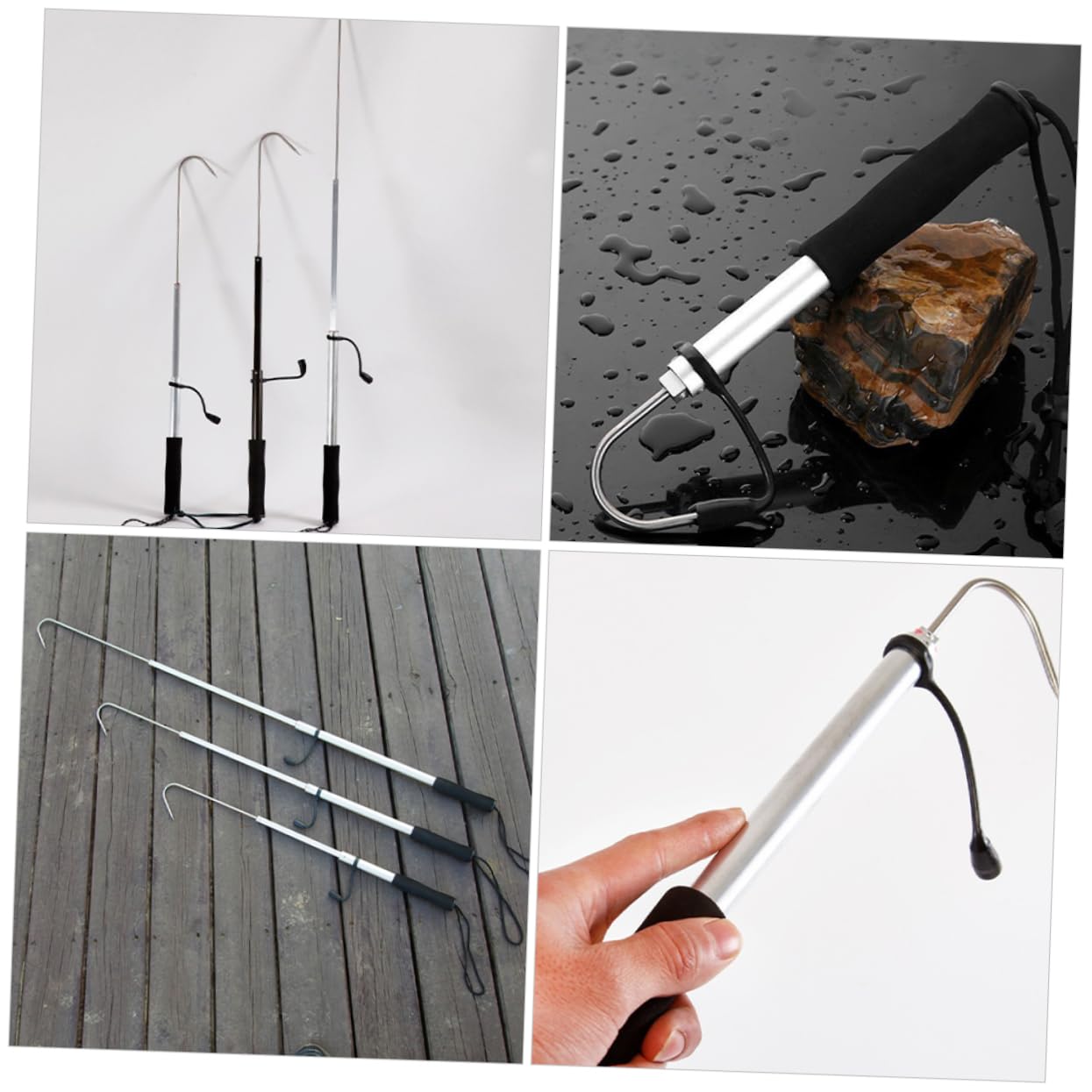 GOOHOCHY Offshore Ice Tool Gaffs Hook Portable Fishing Telescopic Hook 1pc Saltwater Fishing