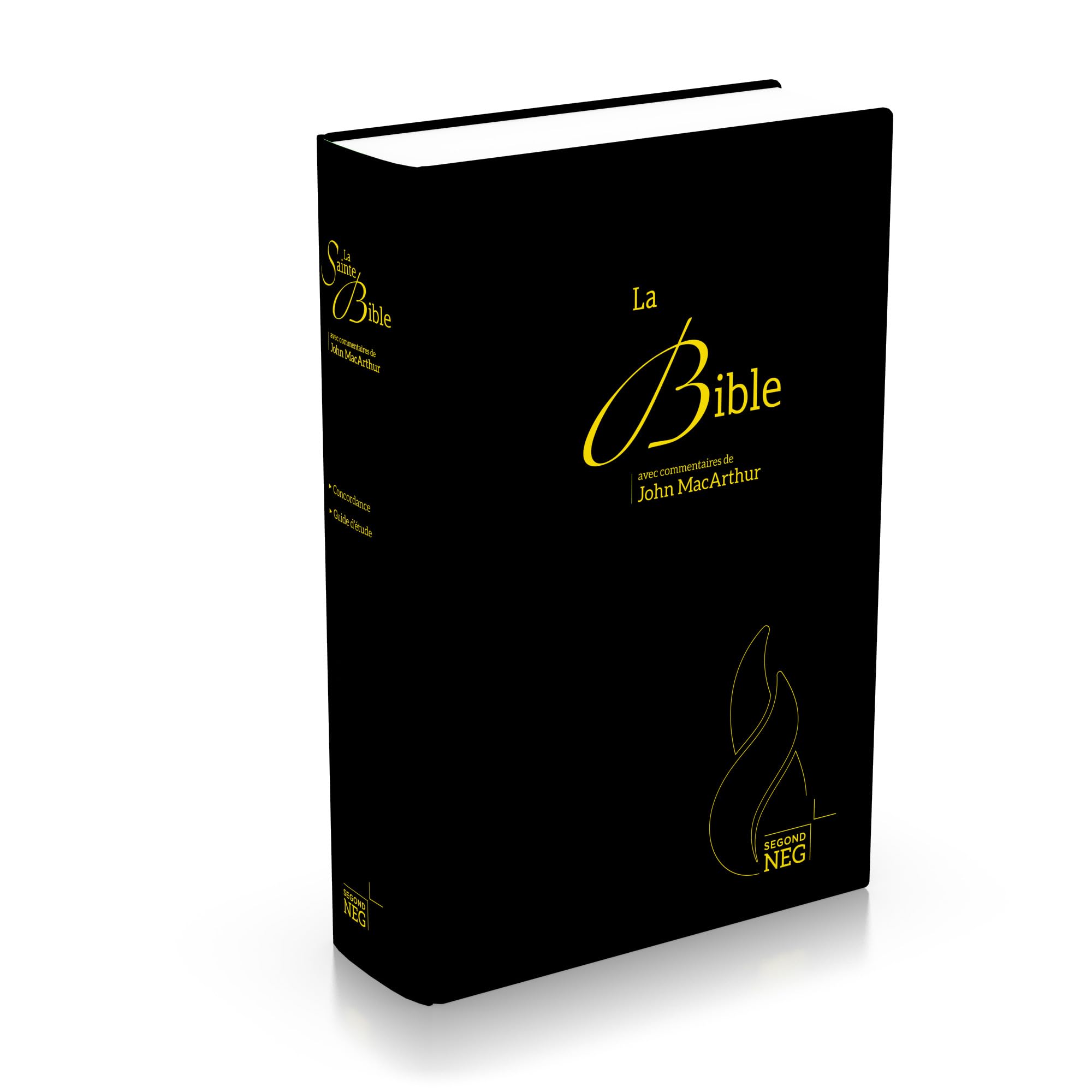 Bible d'étude Segond NEG Mac Arthur: Couverture rigide, Skyvertex noir