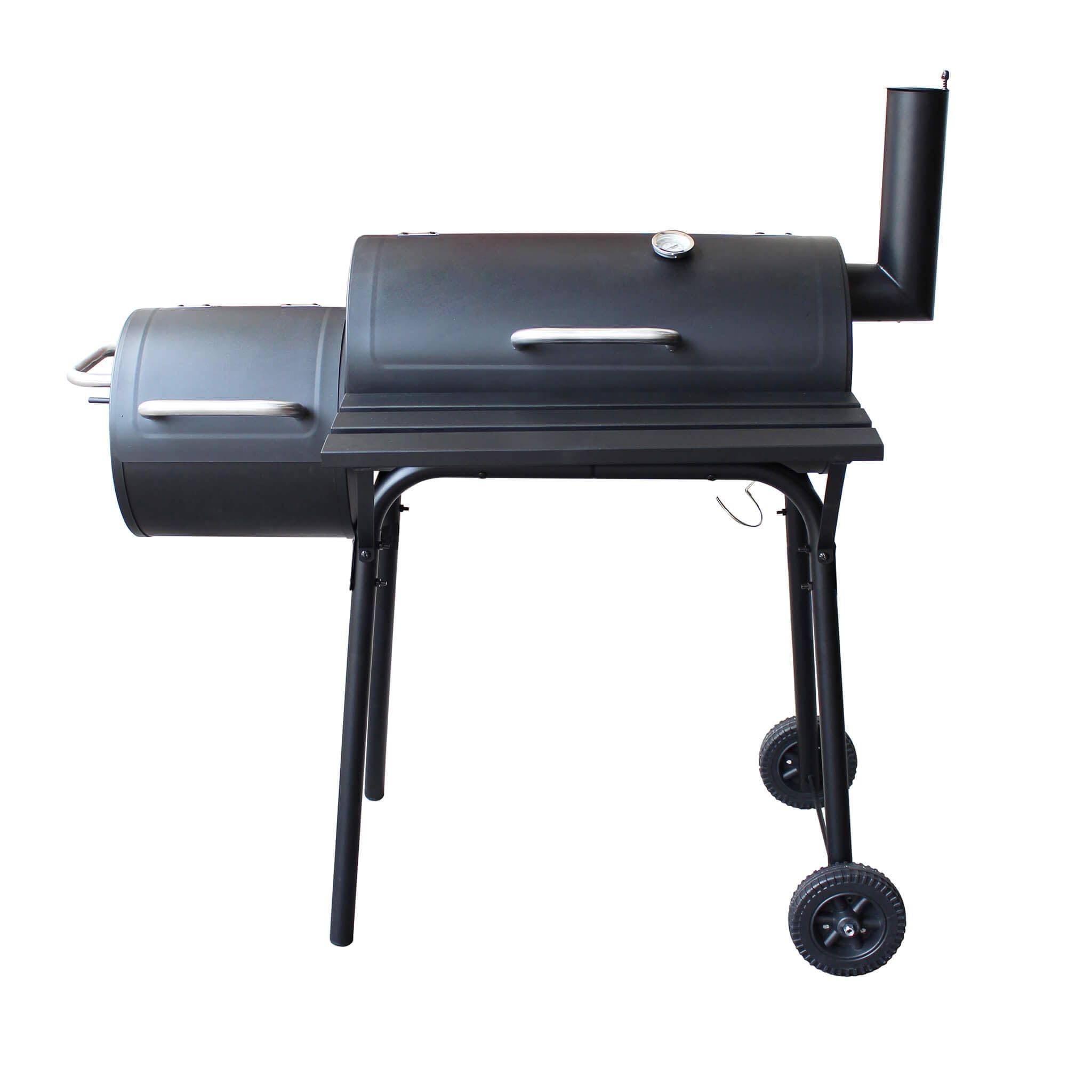 Barbecue a carbonella affumicatore con ruote da campeggio grigliata di design americano