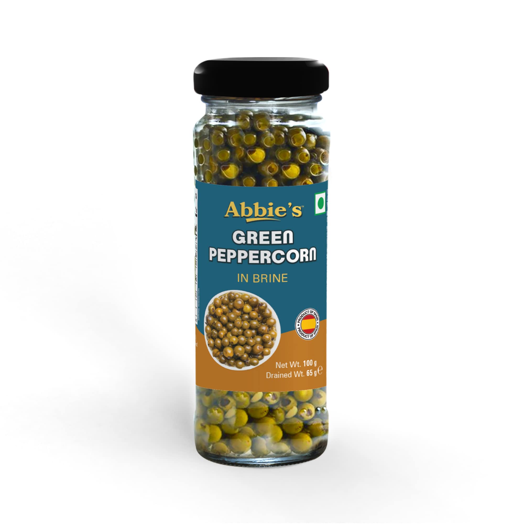 Abbie's Green Peppercorn In Brine 200 g (100 g X 2 units) Product of Spain 2