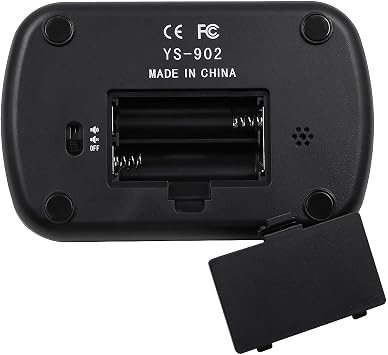 POFET Chess Clock Multifunction Chess Timer for Chess Go Backgammon -Black