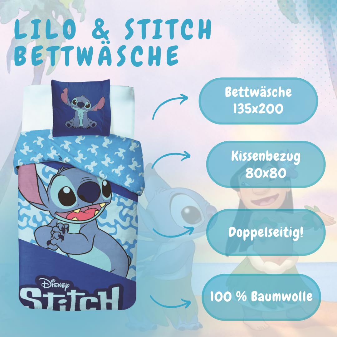 Lilo & Stitch Dekbedovertrek - 135 x 200 cm