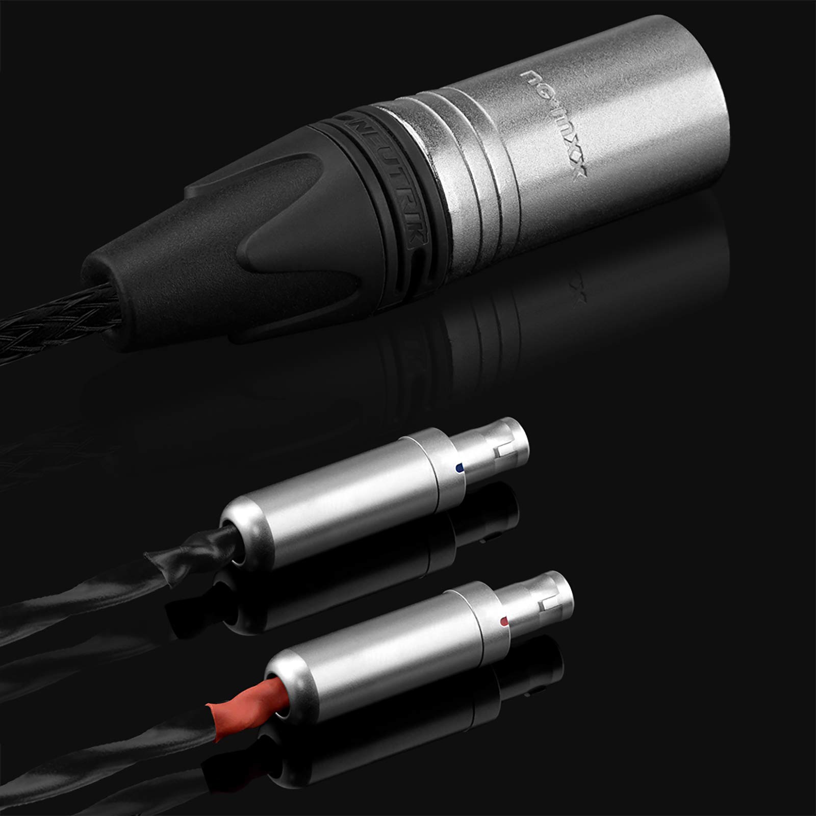 Geekria 5N Single-Crystal Upgrade Ersatzkabel für Sennheiser HD800 HD800S HD820 Kopfhörer Ersatzkabel / 8-adriges Audiokabel (XLR, 3 m), Kupfer