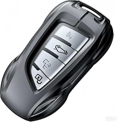 Miniatura 1 de IUIU Funda para llavero de metal negro, funda compatible con BMW serie 1, 3, 5, 7, X1, X2, X3, X4, X5, X6 (estilo A)