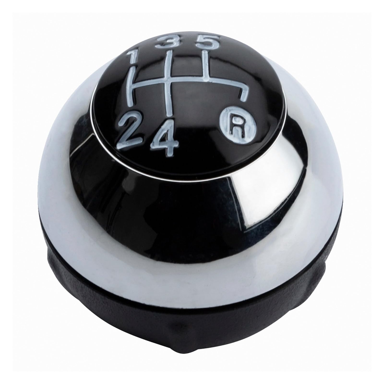 Lozopmtmld One Color Sporty Gear Shifter Knob For Fiat 500 2012-2018 Oe 55344048 Silver