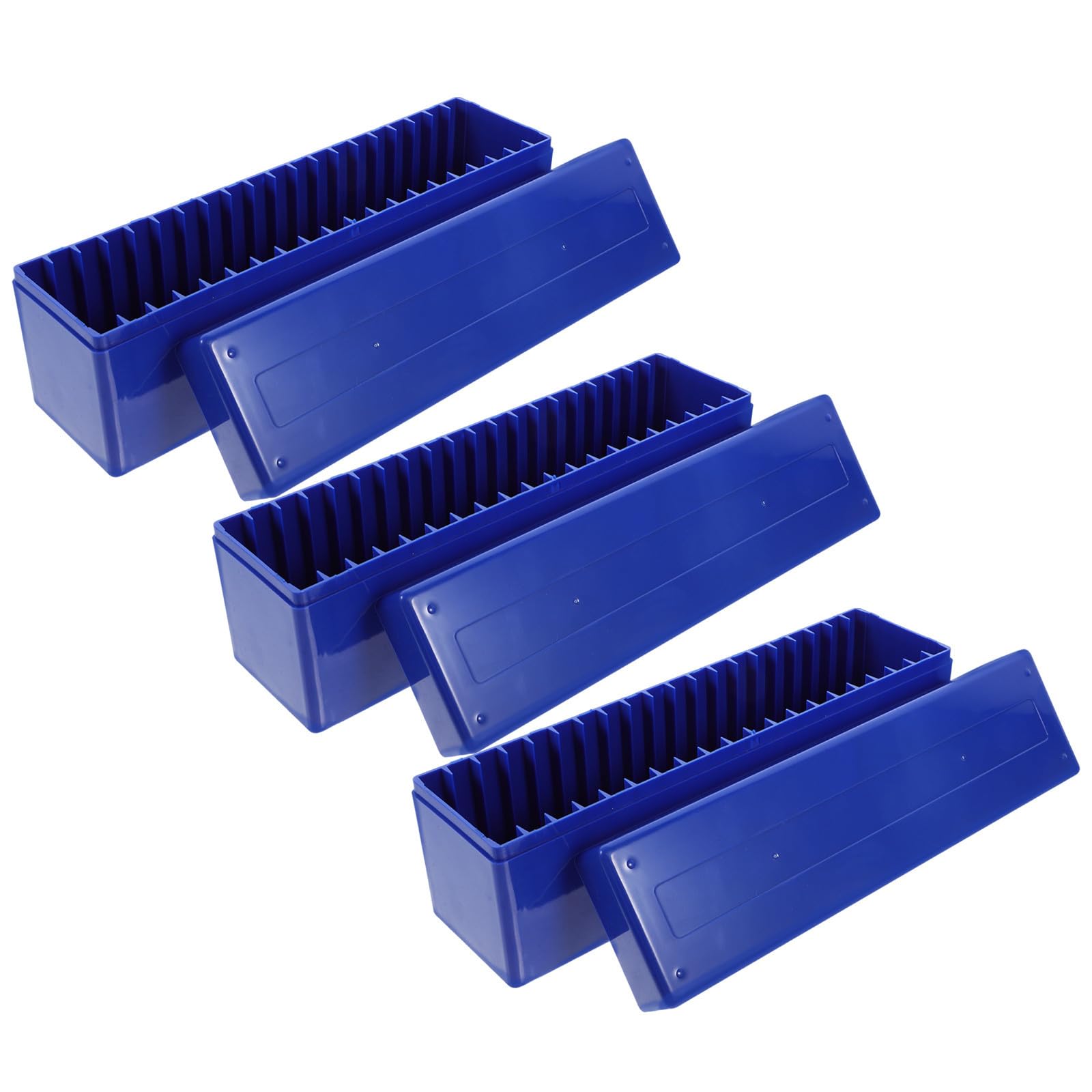 3 Piezas Caja para Coleccionar Monedas de 20 Ranuras con Tapa