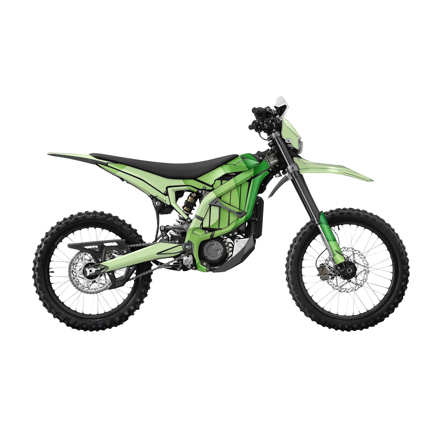 Surron Ultra Bee Graphics Kit Wrap - Papercraft Green - Sur-Ron Skin - Premium 3M Vinyl Protective Wrap Decal Cover - Easy to Apply | Crafted in The USA by MightySkins