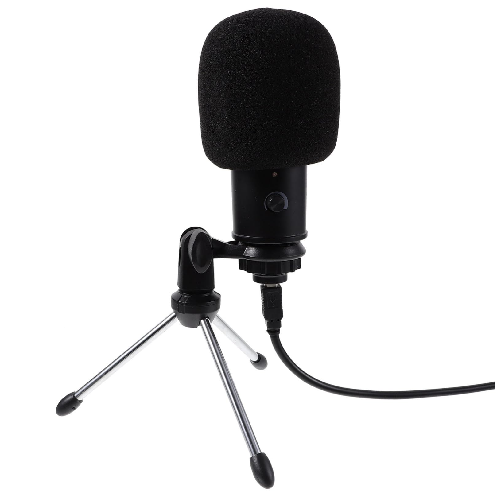TOYANDONA Kondensatormikrofon USB Satz mit Halterung Tragbares Cardioid Mikrofon für Bühnenauftritte und Radiostationen Abs Material SNR 78db Frequenz 20hz-20000hz Zufälliger Stil