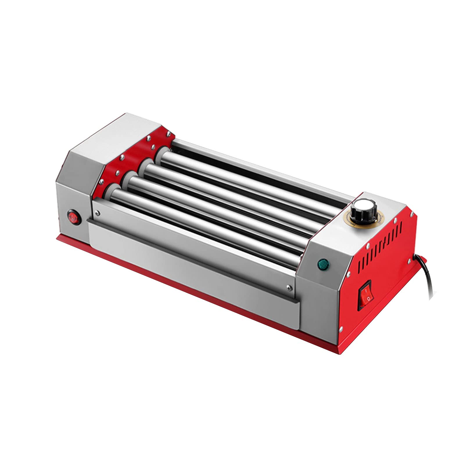 HJJP Hot Dog Roller Machine, Hot Dog Sausage Grill with Stainless Steel Heat Rollers for Kitchen Breakfast
