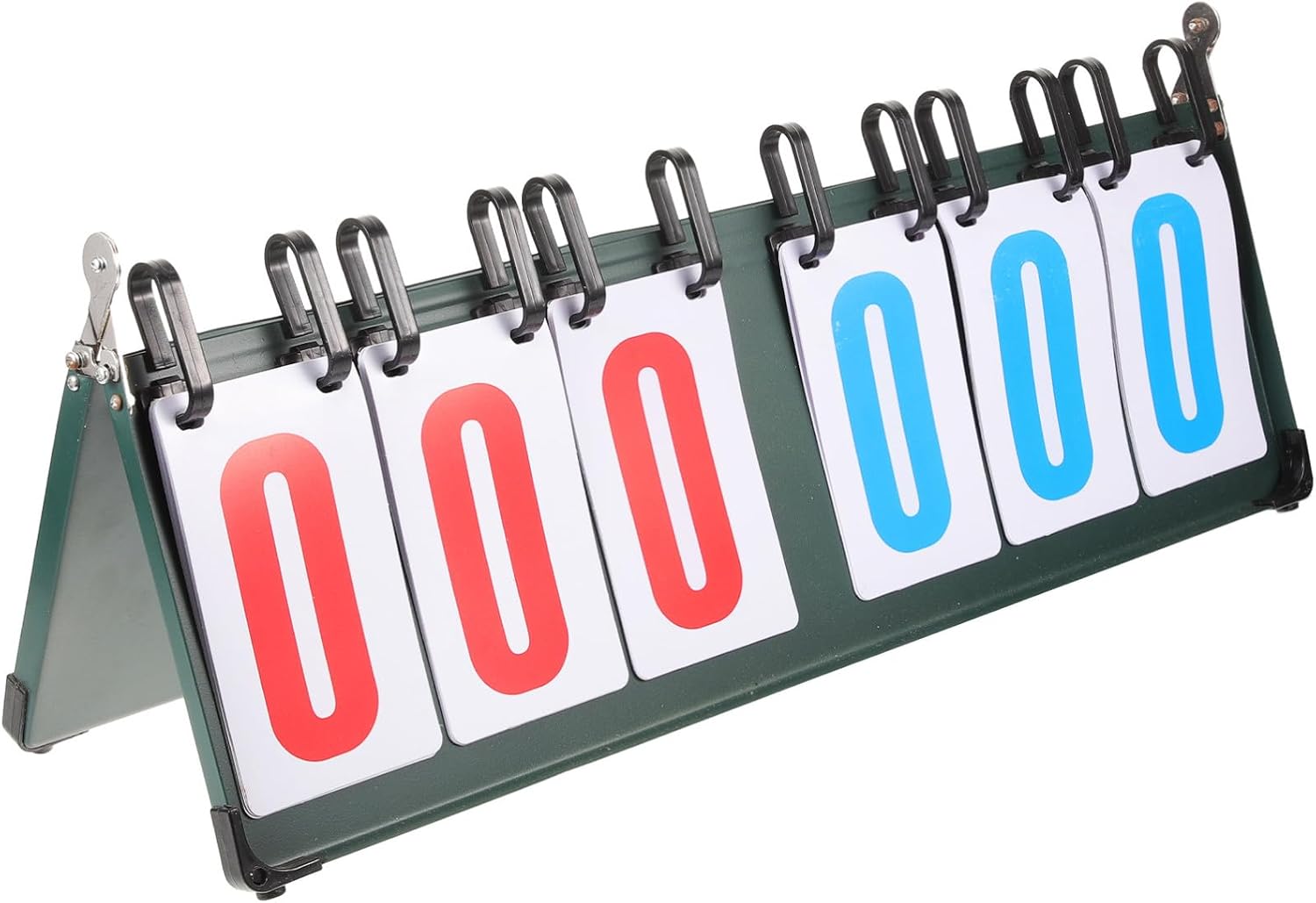 UKCOCO Portable Aluminum Alloy Basketball Scoreboard Flip Scorekeeper with 6-Digit Display, Easy to Use and Efficient Sports Games Score Flipper for Baseball and Volleyball