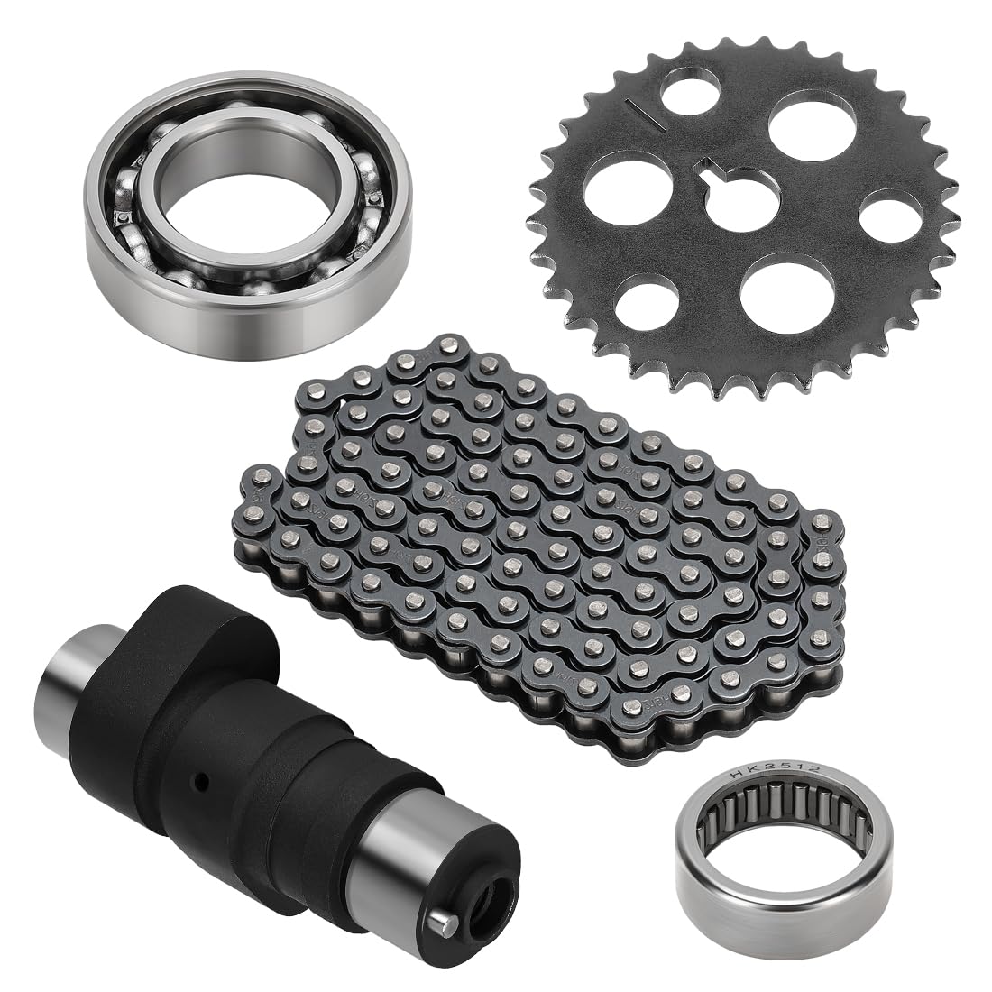 Kit árbol de levas & cadena & engranaje & rodamiento para Yama-ha Warrior Big Bear 350 YFM350X/YFM350 Moto-4 1989-2005 5UH121700000