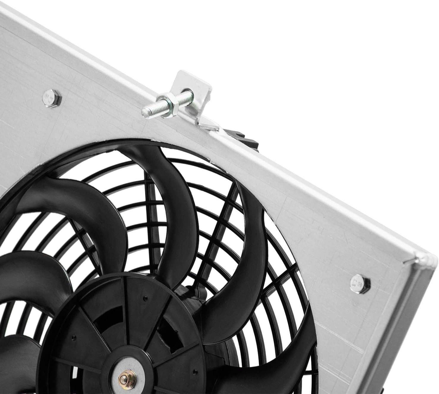 Aluminum Shroud+Fan Compatible with 1967-1972 Chevy C/K C10 C20 C30 K10 K20 K30 1968 1969 1970 1971 67 68 69 70 71 72