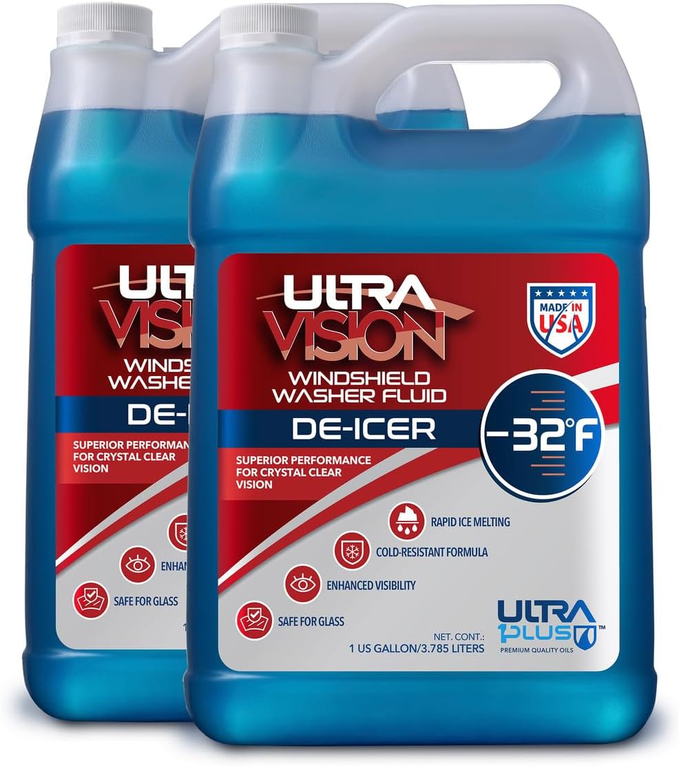 UltraVision Windshield Washer Fluid De-Icer -32F (2 US Gallon (8 QT))