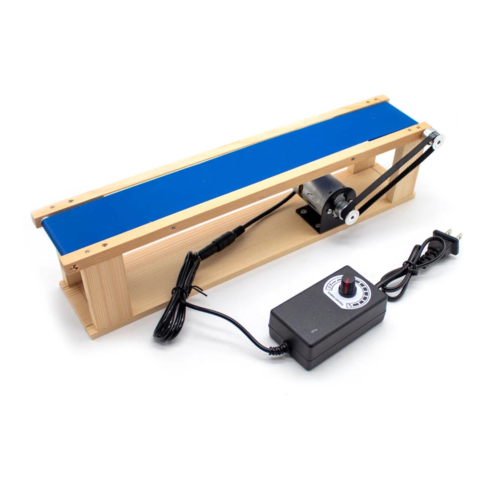 AC 100-240V Mini convoyeur à Bande de Bureau à Monter soi-même Dispositif d'expérimentation Scientifique à Friction pour modèle d'ascenseur 5x70CM Vitesse réglable de 0 à 6000 TR/Min