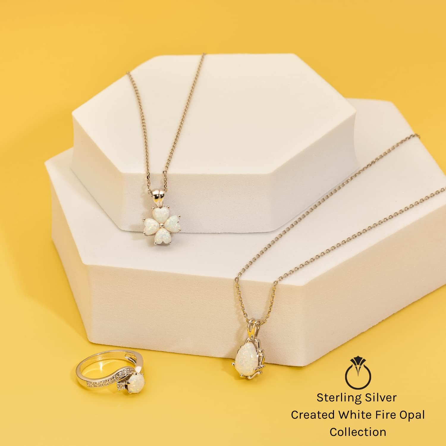 PEORA Sterling Silver Heart in Heart Solitaire Pendant Necklace for Women in Various Gemstones, Heart Shape 6mm, with 18 inch Italian Chain