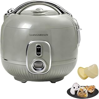 Durable Rice Cooker, 0.8 L Small Rice Cooker Suitable for 1 to 3 People, Automatic, Warm, Unattended, Non-stick Bowl, Easy…