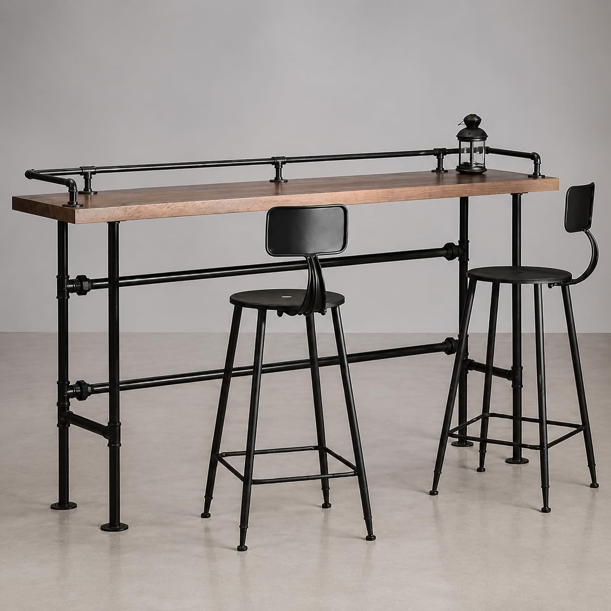 Industrial Counter Pannello Segnaletica Cartoncino Ferro Legno Durevole per Applicazioni Professionali Arredamento Laboratorio Esposizione Bancone Negozio, 120 * 40 * 105cm Spessore Tavola 5cm