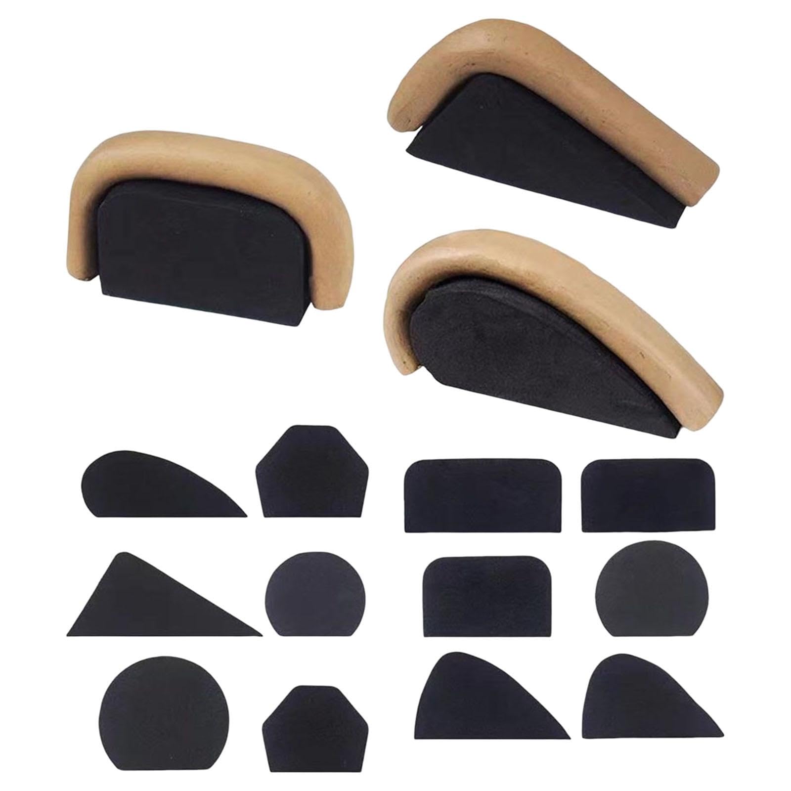 12 Pieces Pottery Mug Handle Model Set Cup Handle Making Tools Decoration-image-39