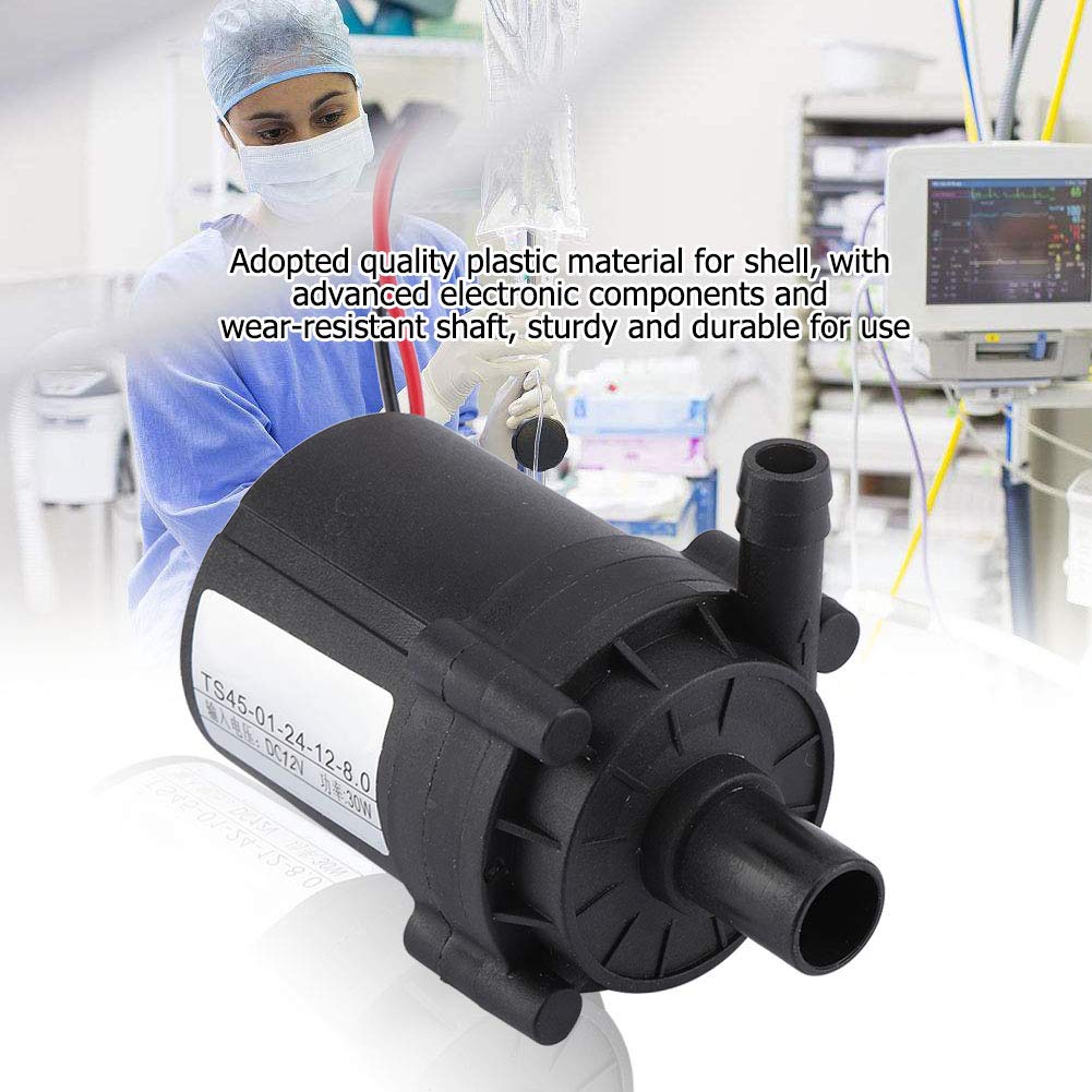 Zerodis 24/12 V DC pompa a flusso d'acqua brushless pompa di circolazione regolabile DC motore pompa per PC System di raffreddamento ad acqua, 12V