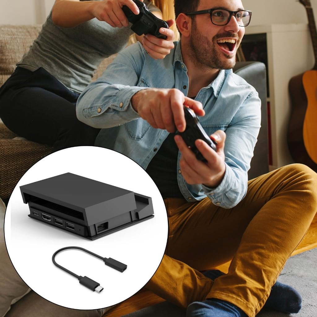 Docking multifunzione Stazione di ricarica Type-C Dock Stand Supporto 4K 30Hz con Hub USB C staccabile per console