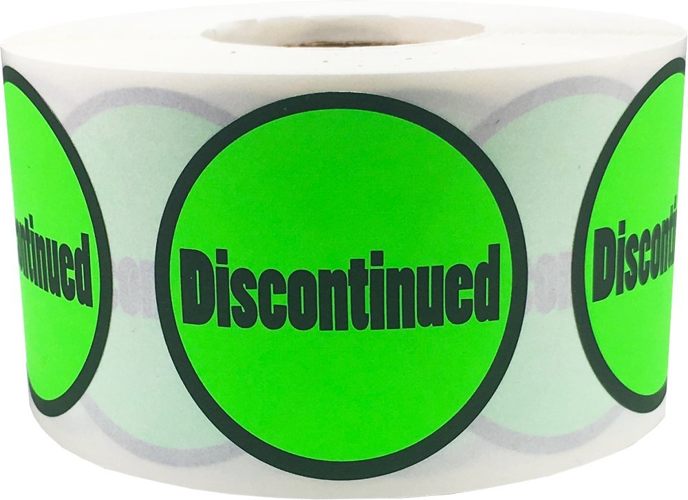 Discontinued Retail Labels Lot de 500 autocollants ronds avec points ronds 1 1/2 pouce