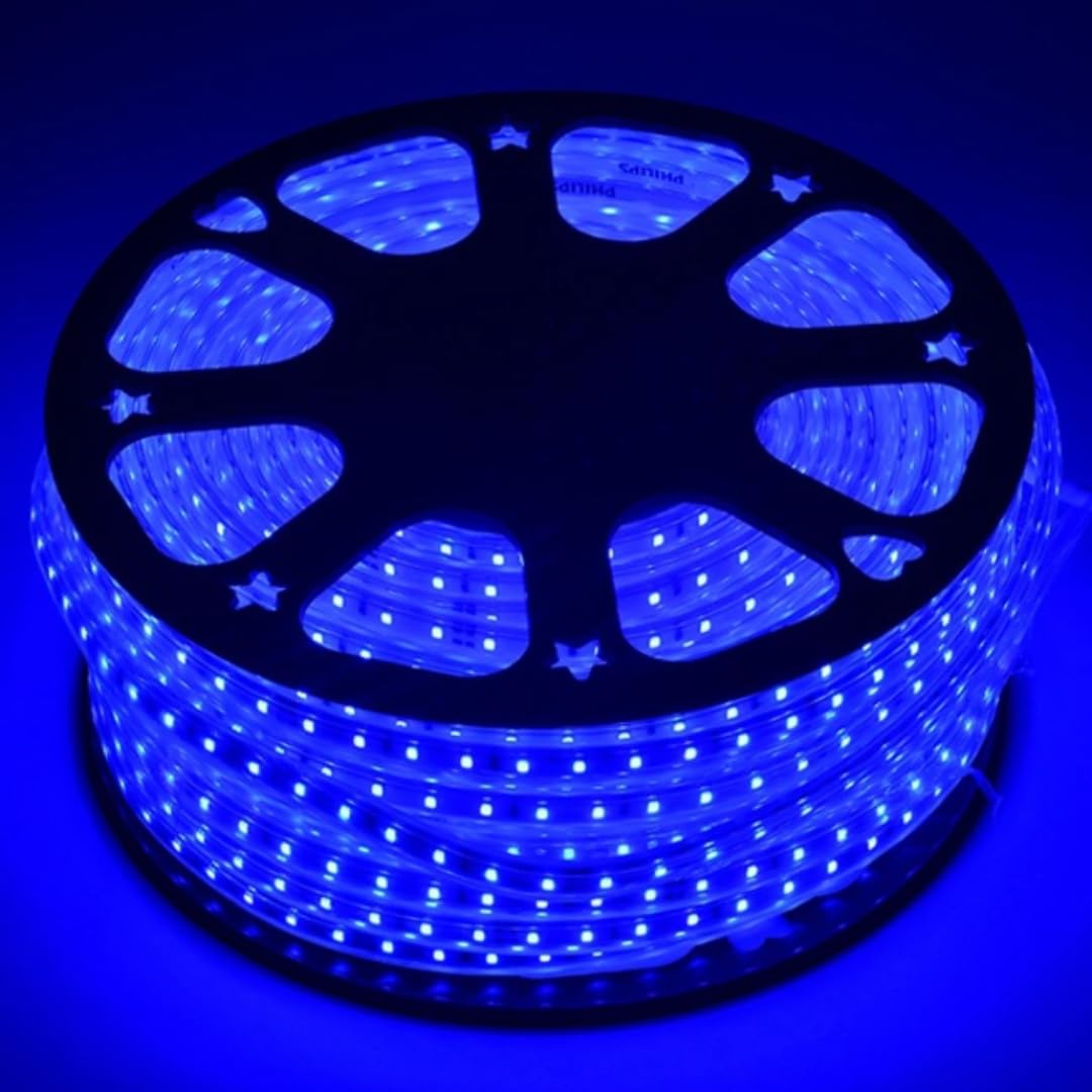 PHILPS LED Marathon Rope Light Gen 2 | Length : 50 Mtr, Wattage : 6W | Colour : Blue | Pack of 1