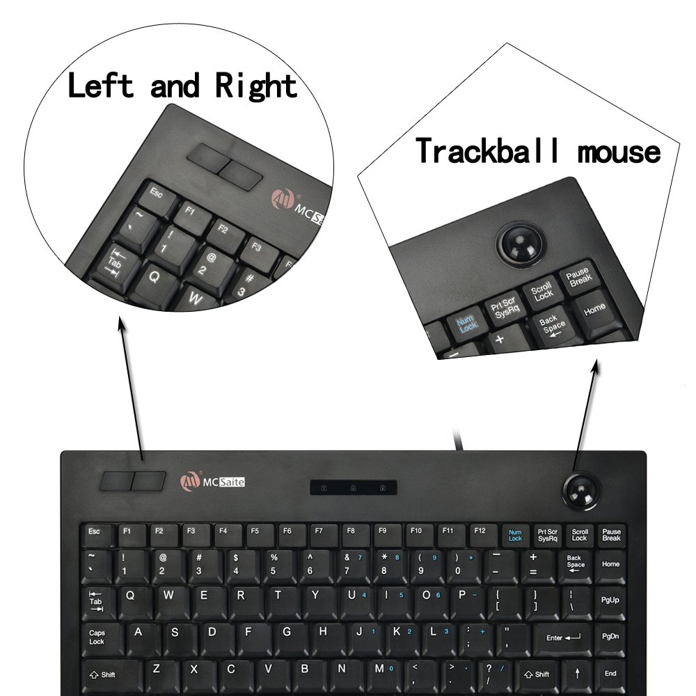 Amazon | MCSaite 有線トラックボールキーパッド - キーボードと