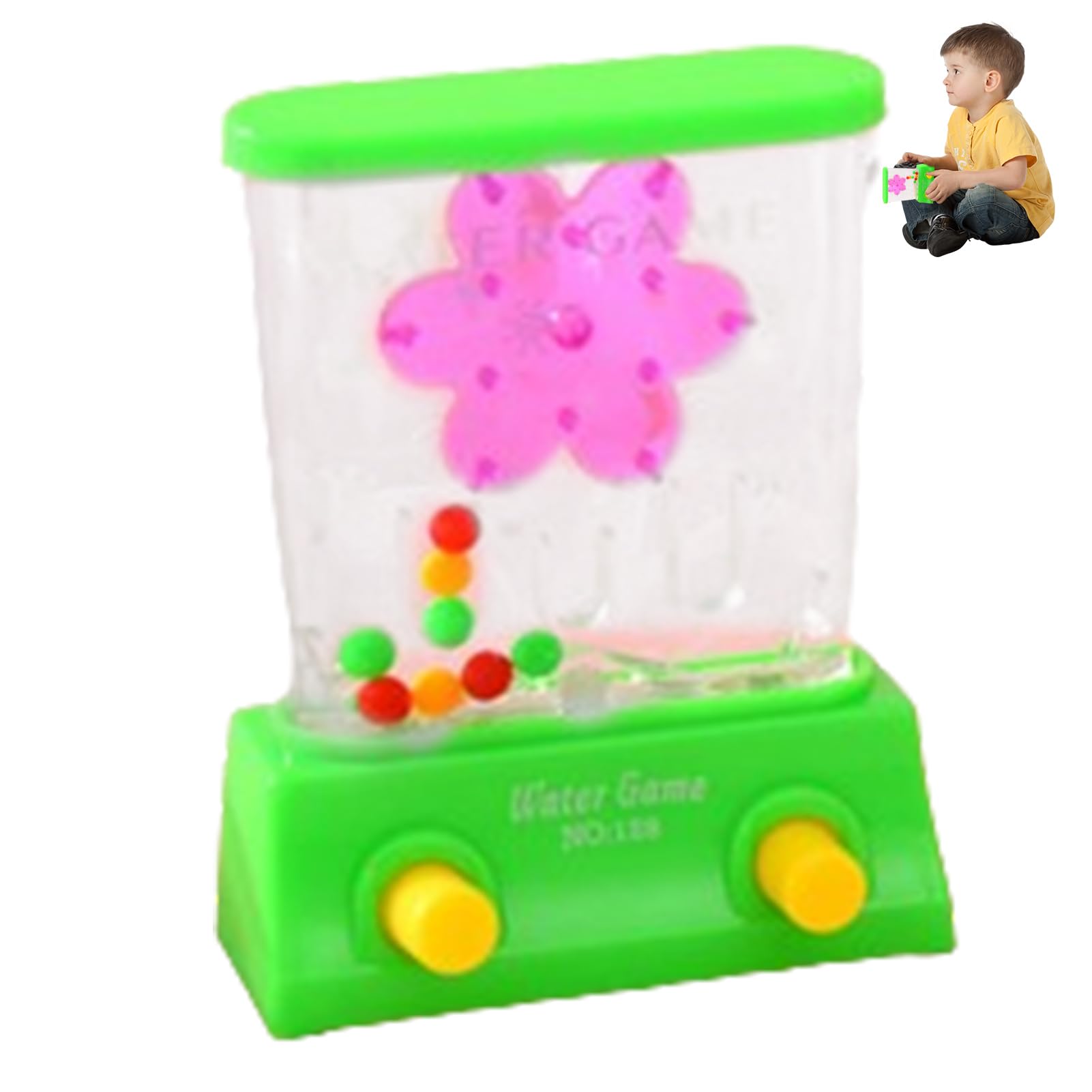 Jeu d'arcade aquatique portable avec anneau jouets de plage éducatifs motricité fine