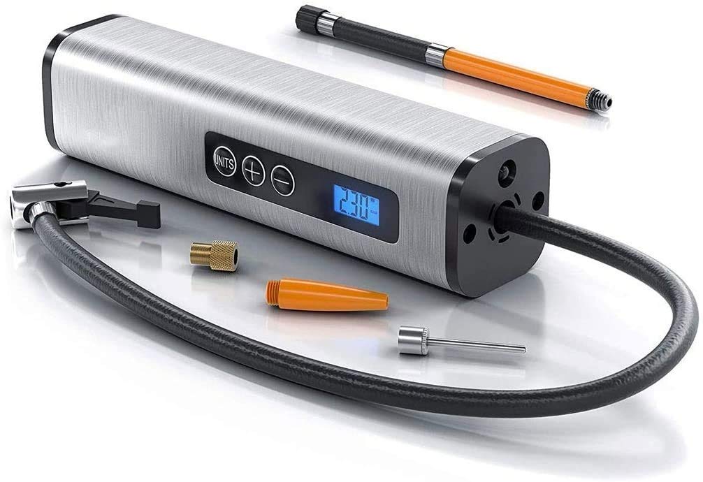 Digitaler Reifenfüller, tragbare Mini-12-V-Digitalluftpumpe mit wiederaufladbarer Li-Ionen-Batterie für Autoreifen, Fahrräder und Andere Schlauchboote, automatische Reifenpumpe mit