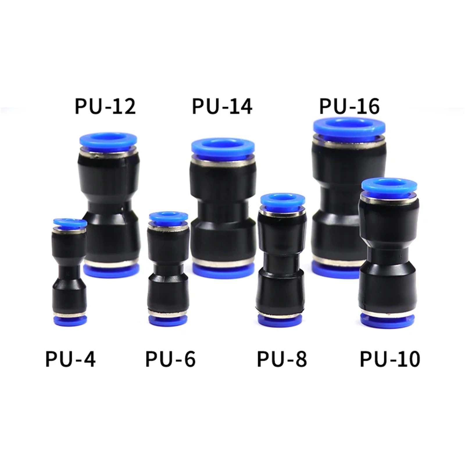 100 Stück pneumatische Armaturen, Push-to-Connect-Luftschlauchverbinder-Set