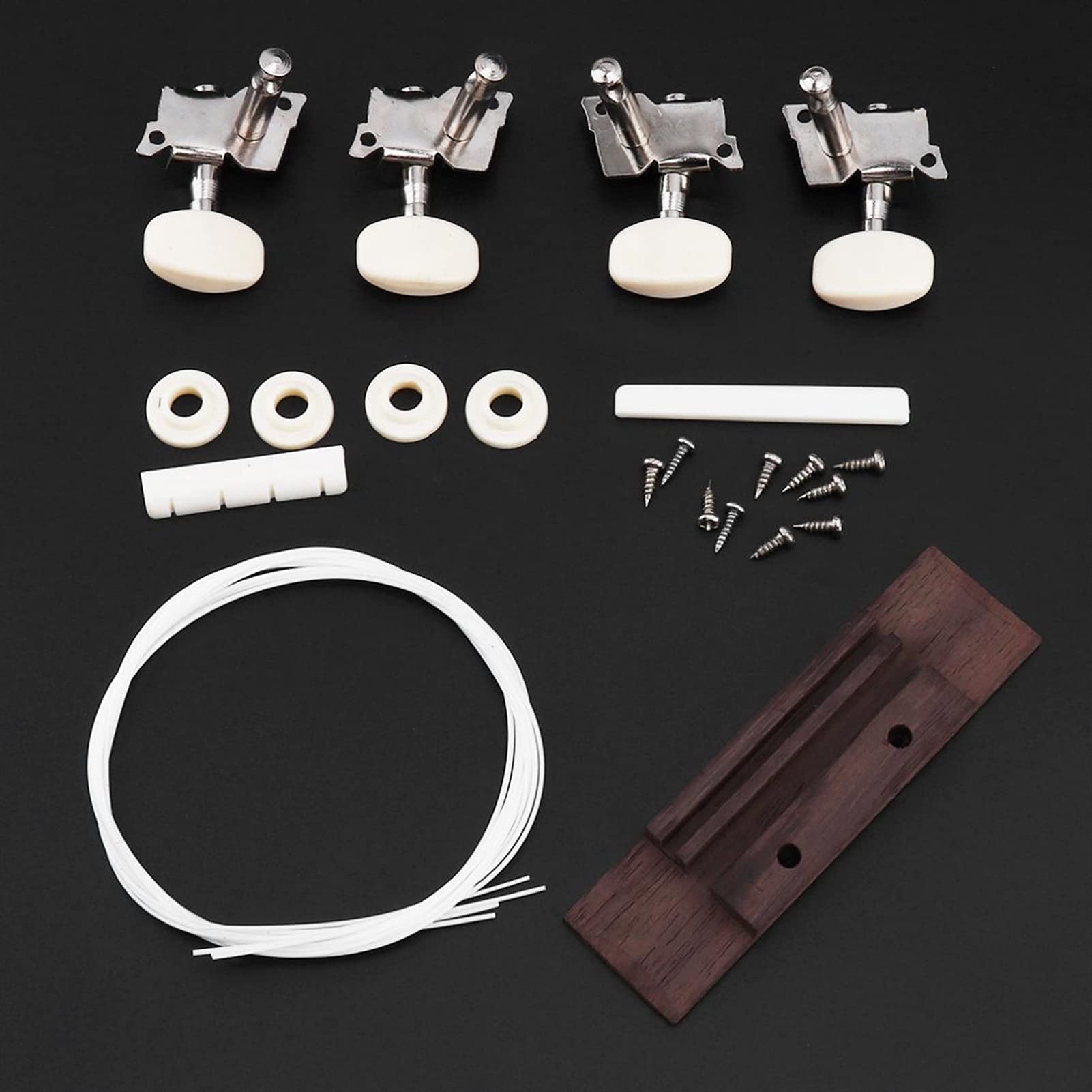 Ukulele koncertowe Początkujący Ukulele 23 Cal Ukulele DIY Kit Profesjonalna Podstrunnica Z Palisandru Gitara Hawajska Do Malowania Ręcznego Kampania Dla Rodziców I Dzieci