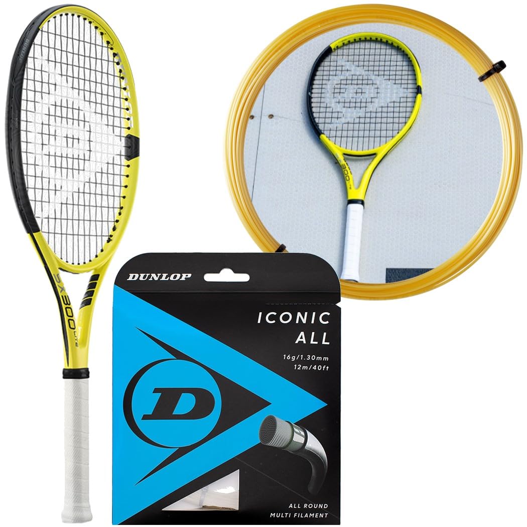 Amazon.com : Dunlop SX 300 Lite Tennis Racquet (Yellow/Black