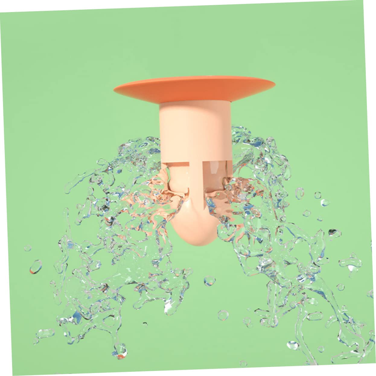 LALAFINA 2Pcs Multi Purpose Shower Preventers Wear Household Drain Plugs for Kitchen and Bathroom Seal Preventer Easy to Use and Clean