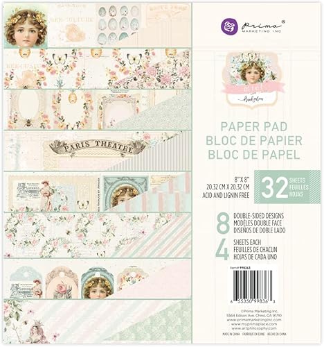 Miniatura 1 de Prima Marketing Miel Collection - Bloc de papel de 8 x 8 pulgadas, 32 hojas, diario, álbum de recortes