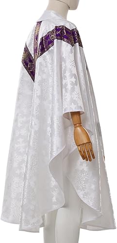 Miniatura 5 de FAD-4U Sacerdote Católico Celebrante Casulla Iglesia Clero Vestiduras Túnica