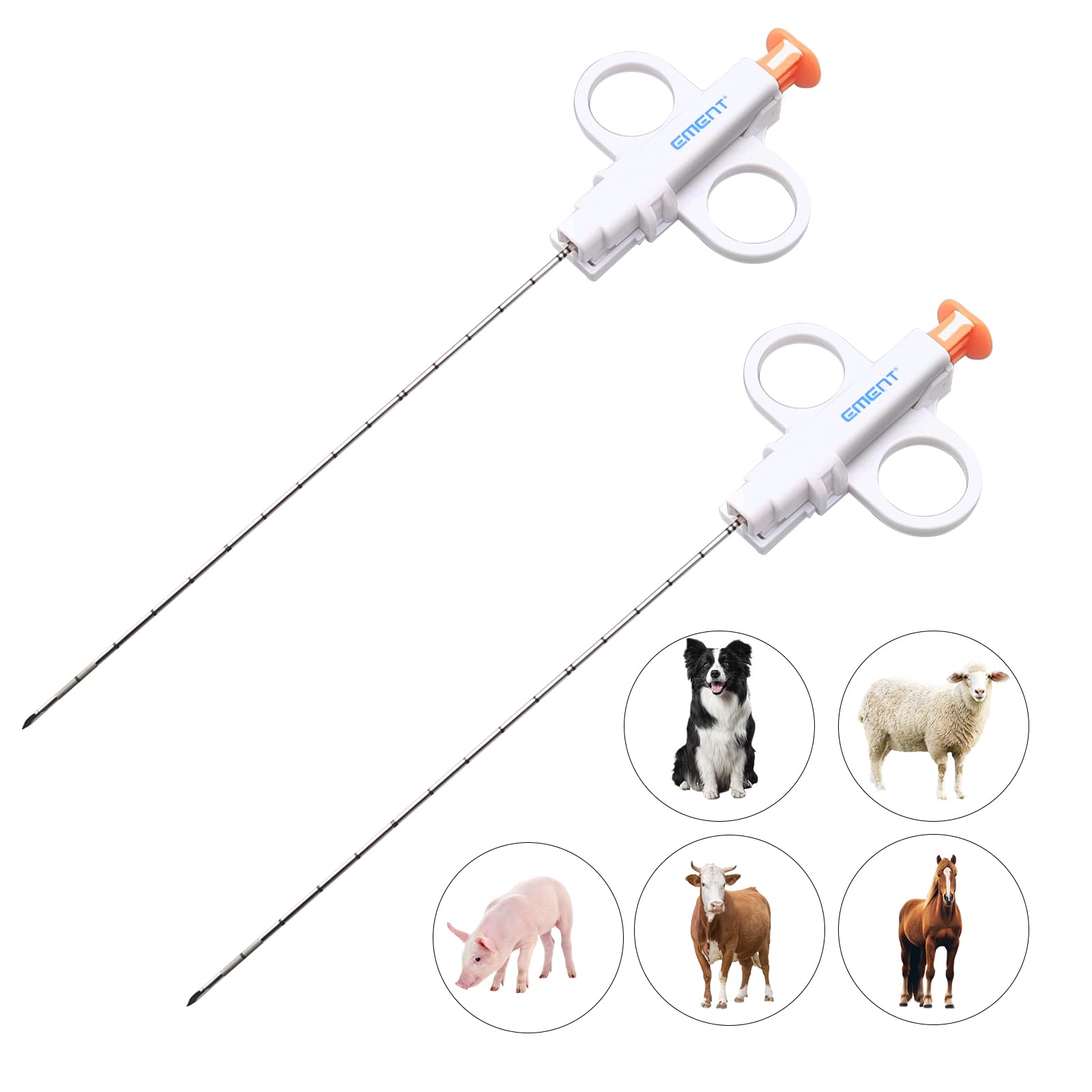 2 aghi per biopsia per la salute degli animali, aghi per campionamento veterinario usa e getta, progettati per animali domestici, animali da allevamento e animali selvatici, provato strumento