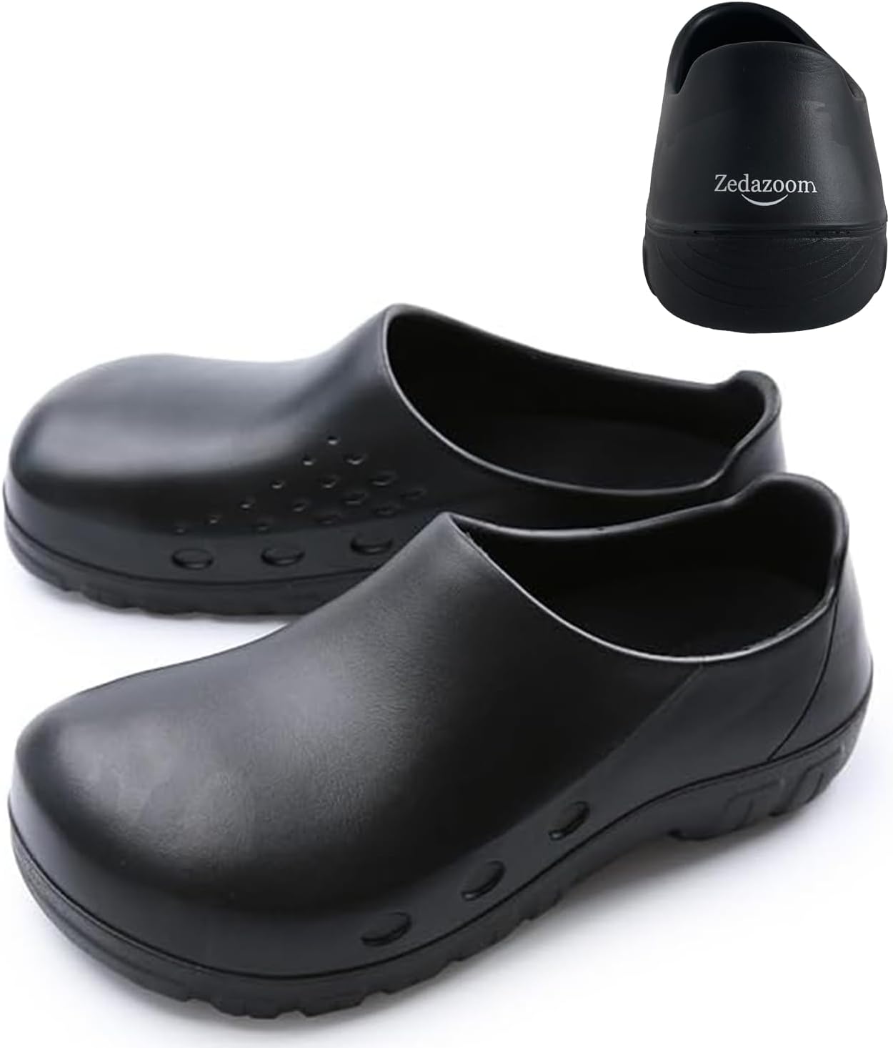 Anti Slip Kitchen Shoes with Steel Toe Safety Shoes for Men and Women,Suitable for Kitchens,Restaurants,Hotels,Hospitals,Gardens, etc