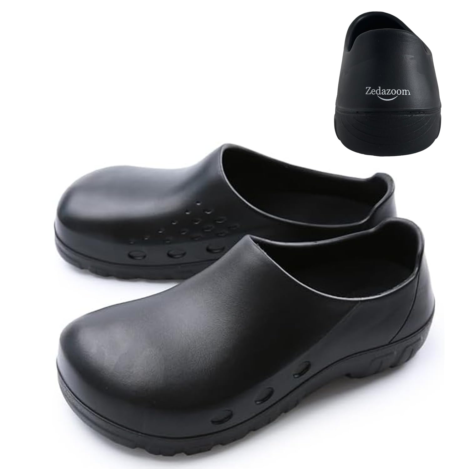 Chaussures Travail Cuisine pour Hommes Femmes Les Chaussures Sécurité Anti - bris à tête en Acier Conviennent aux Restaurants, Hôtels, Cuisines, Hôpitaux,Services Restauration, Jardins