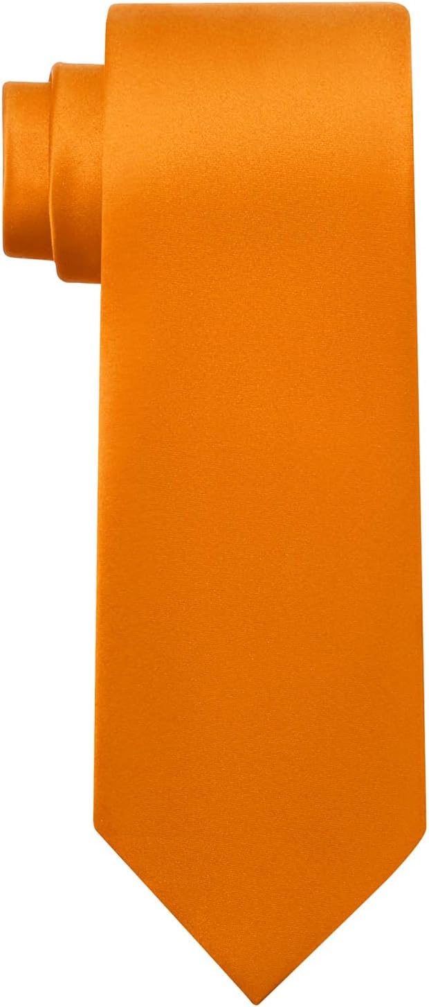 KOOELLE Men's Ties Solid Pure Color Plain Neckties Formal Black Ties For Men