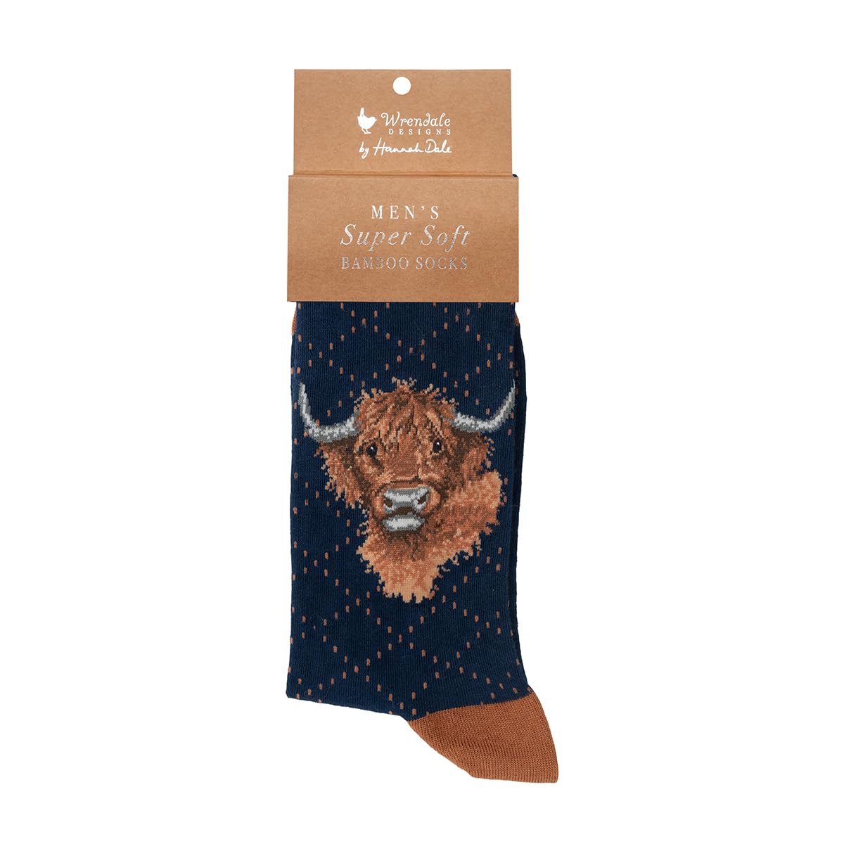 Wrendale Designs Highland Heathers' Highland Cow Men's Socks