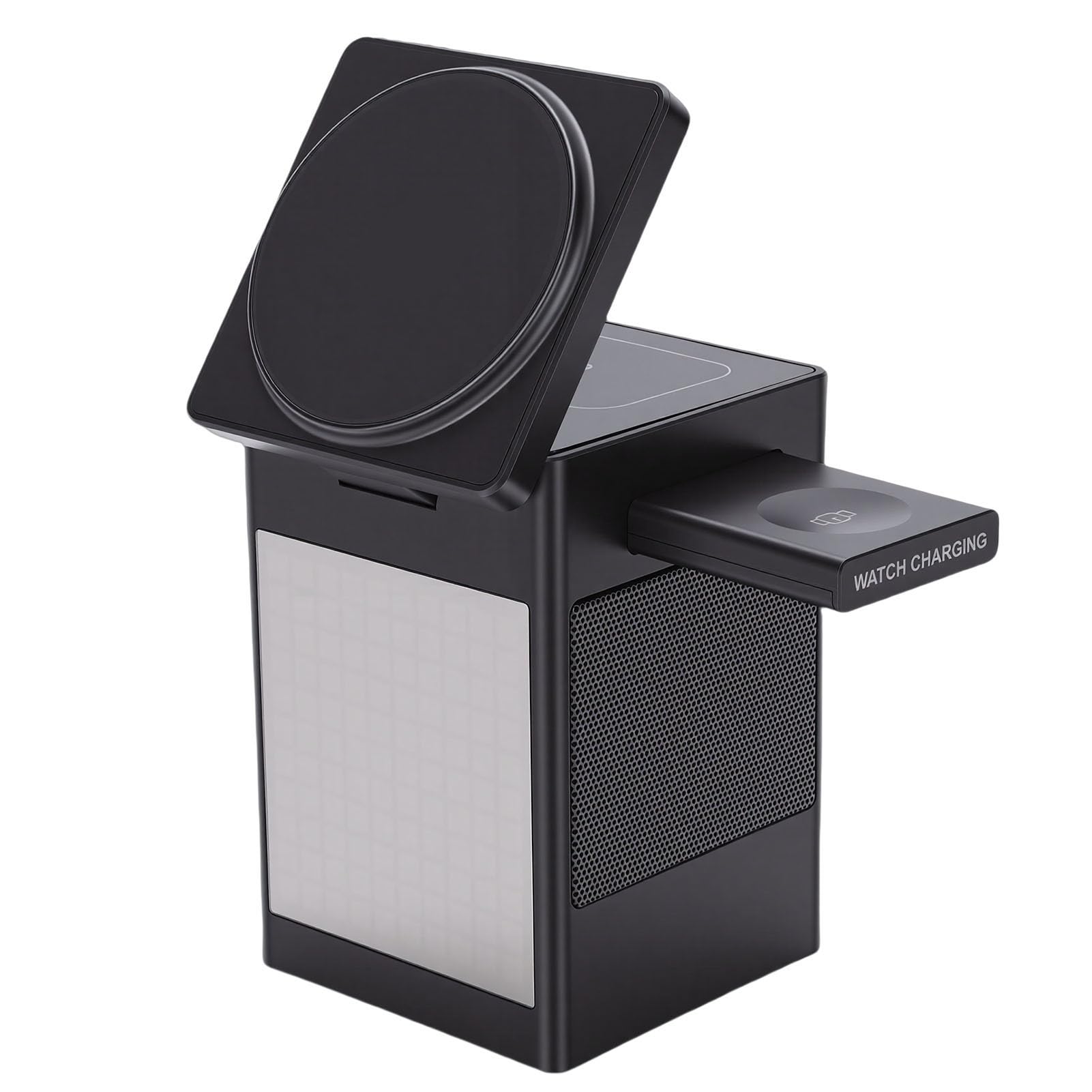 Fockety Station de Charge sans Fil 6 en 1 avec Haut-Parleur Bluetooth,