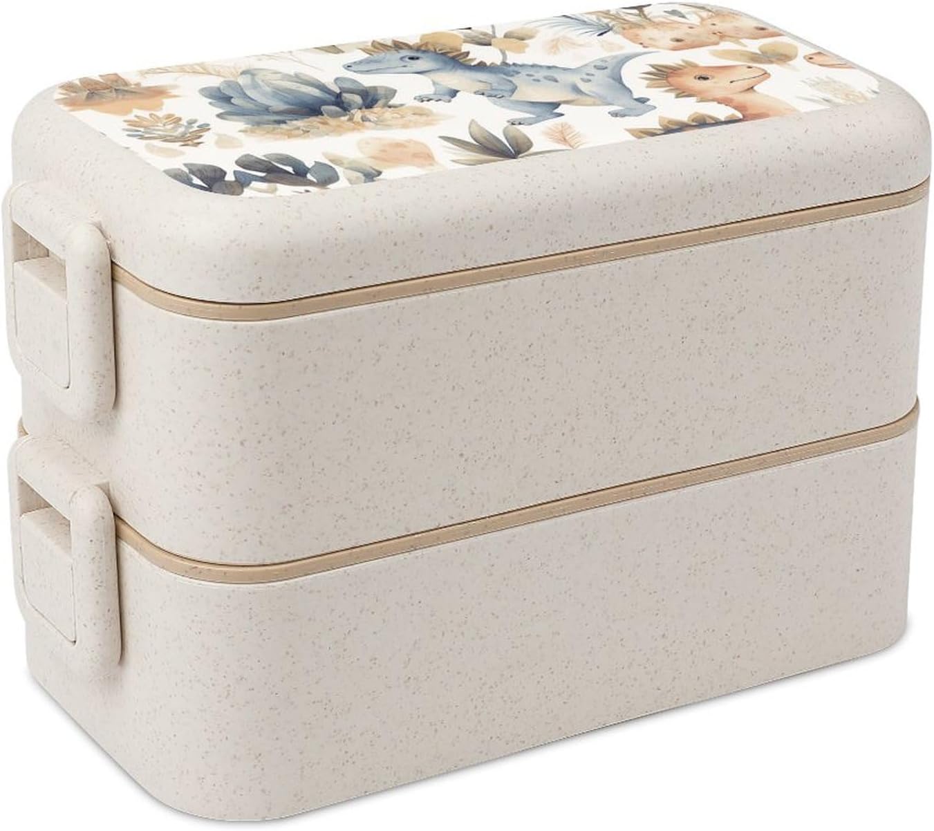 Lunch Box Bento Premium Small Dinosaur Pattern Printed Bento Box Bento with Spoon And Fork with Compartment Containers Suitable for Men And Women, style